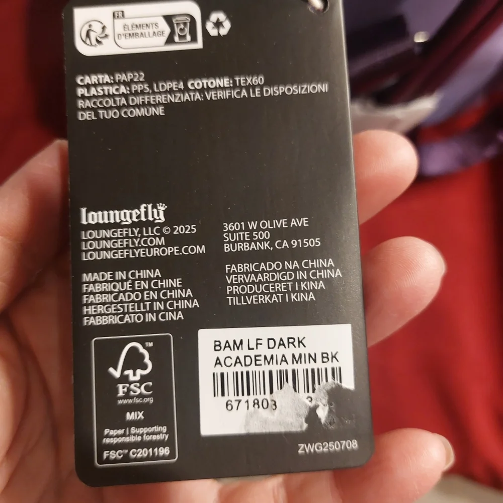 Loungefly Dark Academia Mini Backpack (Books-A-Million Exclusive) - Picture 8 of 10